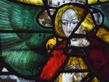 Detail of a Stained Glass Window Inside the Cathedral of Seville