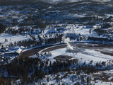 Buy Steam Rising from Old Faithful Geyser in Yellowstone National Park at AllPosters.com