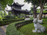 A Statue of a Dog in the Garden of the Chinese Zodiac