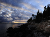 Buy A Moody Sky over Bass Harbor Head Lighthouse at Sunset at AllPosters.com