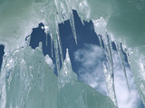 Crevasse Icicles at 6,000 Meters Elevation on the West Ridge of Chongtar Karakoram, China