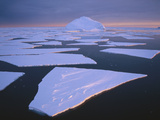 Broken Fast Ice, under Impending Midnight Storm, Edward VIII Bay, Kemp Coast, East Antarctica