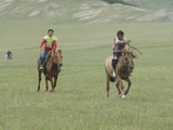 Buy Costumed Bareback Riders Approach the Finish Line of a 20 Km Race at AllPosters.com