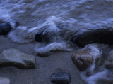 Buy A Wave Rushes over Pebbles on the Shore of Lake Michigan at AllPosters.com