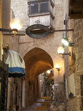 A Street in the Old Jaffa Historic District of Tel Aviv