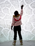 Inside the Ice Hotel in the Lainio Snow Village