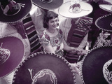 Buy Men in Sombreros Surround a Woman Wearing a China Poblana at AllPosters.com
