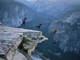 Climbers Base Jump from Half Dome and Hike Down the Back of the Mountain