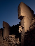 Buy An Angry Beast Eyes a Boar on a Pillar at Gobekli Tepe, the Oldest known Temple at AllPosters.com