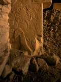 Buy A Pillar with a Vulture, Scorpion and a Headless Human at Gobekli Tepe at AllPosters.com