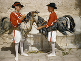 Boys Wear Papier-Mache Horses to Perform Dance of Cavallets