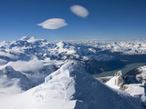 Buy Andean Peaks Crest the Clouds Above the Northern Patagonian Ice Field at AllPosters.com