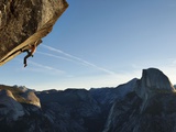 Without a Rope, a Climber Scales a Route on Glacier Point Called Heaven