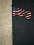 Buy The United States Flag Blowing in the Wind at the Washington Monument at AllPosters.com