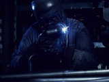 Buy A Welder in Gloves Welds the Metal Frame of a Car During Assembly at AllPosters.com