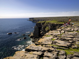 Buy Tourists on the Edge of a Cliff on Inishmore Island at AllPosters.com