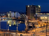 Dusk View over Laganside in Belfast