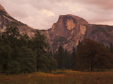 Half Dome Mountain at Dusk