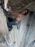 Buy A Climber Grips the Roof of Gravity Ceiling on Higher Cathedral Rock at AllPosters.com