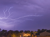 Super Charged Thunderstorm with Numerous Anvil Crawler Lightning Bolts