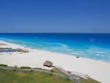 The Turquoise Waters and White Sand Beaches at Cancun, Mexico