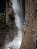 Buy Climbers, Without Ropes, Jam their Hands into Fissures for Ascent at AllPosters.com