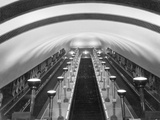 Escalators in a 