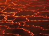 Buy Molten Rock Cools and Forms Plates on the Surface of a Lava Lake at AllPosters.com