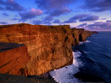 Buy Sunset at the Cliffs of Moher on the West Coast of Ireland at AllPosters.com