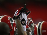 Panthers Falcons Football: Atlanta, GA - Falcons Huddle
