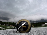 Rams Camp Football: Mequon, WISCONSIN - A St. Louis Rams Helmet