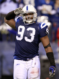 Broncos Colts Football: Indianapolis, IN - Dwight Freeney
