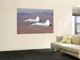 Two T-38A Mission Support Aircraft Fly in Tight Formation
