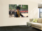 An Officer Shouts Commands During the Trooping the Colour Ceremony at Horse Guards Parade, London Wall Mural