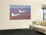 Two T-38A Mission Support Aircraft Fly in Tight Formation