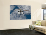 Buy International Space Station Backgropped by a Blue and White Earth at AllPosters.com