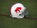 Buy Bills Camp Football: Pittsford, NY - A Buffalo Bills Throwback Helmet at AllPosters.com