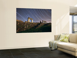 Buy Star Trails over Rock Structures in the Parque Da Paz, Alamada, Portugal at AllPosters.com