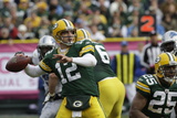 Lions Packers Football: Green Bay, WI - Aaron Rodgers
