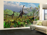 Velociraptor Dinosaurs Attack a Camarasaurus for their Next Meal