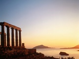 Ruin of the Poseidon temple in Attica (Greece) Fotografie-Druck
