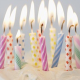 Birthday Candles on Cake