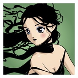 Buy Wind Blown Anime Girl at AllPosters.com