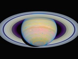 Buy Color-Stretched View of Saturn at AllPosters.com