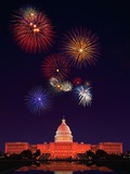 Buy United States Capitol Building and Fireworks at AllPosters.com