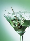 Martini with Olive Splash