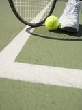Tennis Player on Court