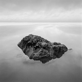 Boulder in Water by Beach