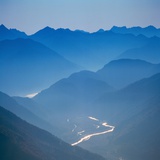 Mist in Mountains near Lake Tegern, Germany