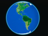 PLANET EARTH AMERICA NORTH AMERICA SOUTH AMERICA COMPUTER GRAPHIC